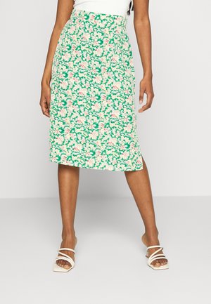 VIEASY MIDI SKIRT - A-line skirt - kelly green
