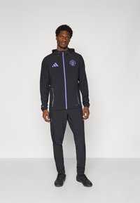 adidas Performance MANCHESTER UNITED VISTECH - Club wear - black/purple rush