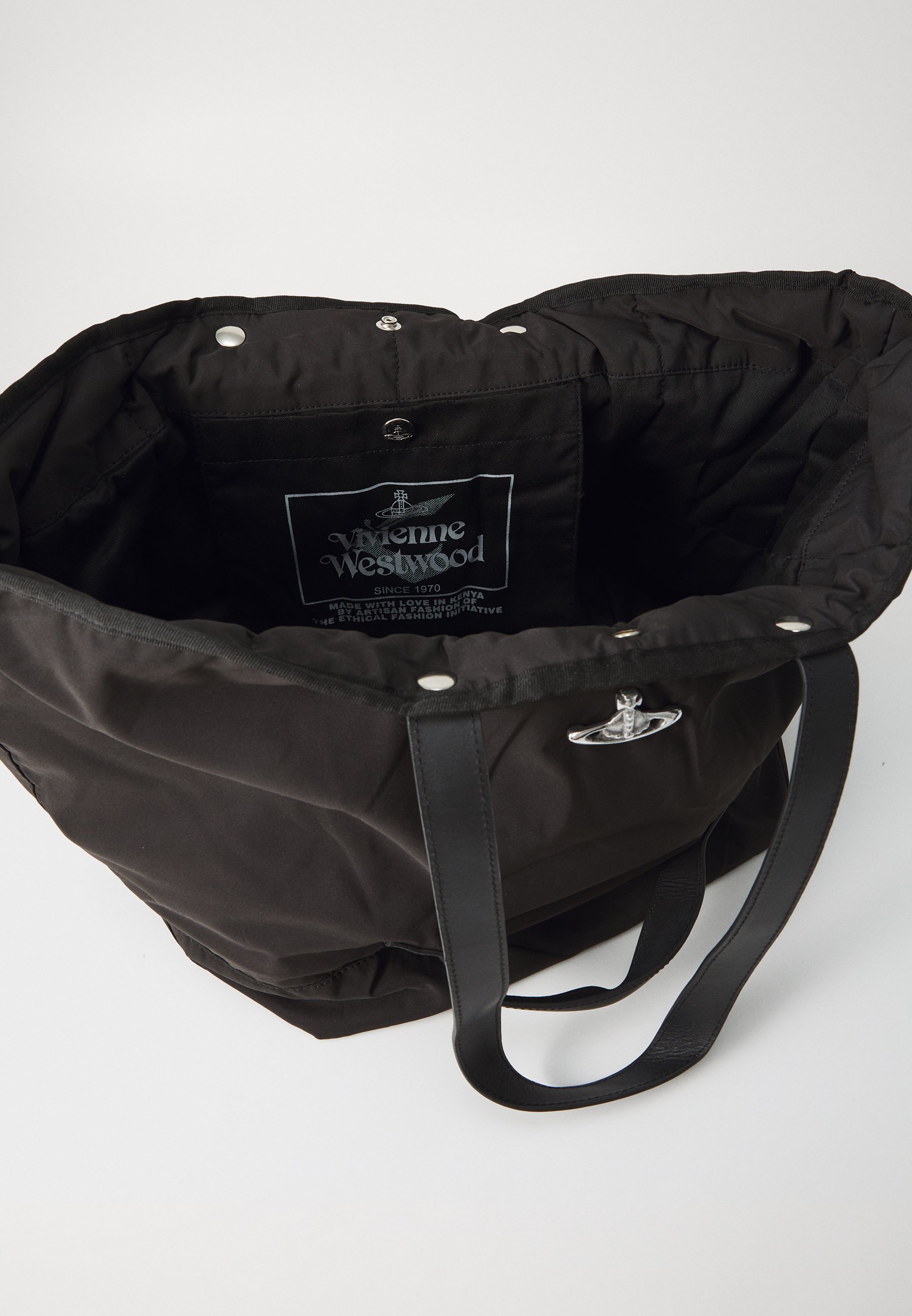 Vivienne Westwood UTILITY - Tote bag - black/silver-coloured/black