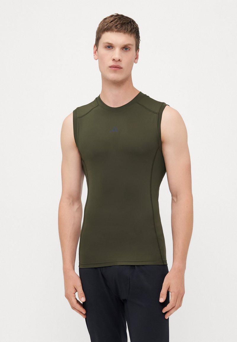 adidas Performance TEE - Tops - night cargo
