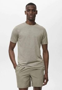Mango - ESCALA - Basic T-shirt - medium green Thumbnail Image 1