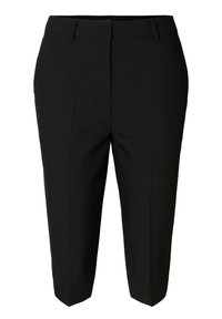CAPRI MID WAIST - Kratke hlače - black