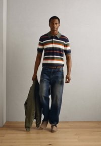 Scotch & Soda STRIPED REGULAR FIT - Polo shirt - peacoat