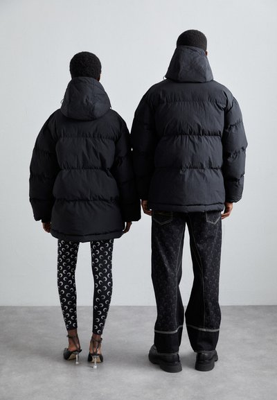MARINE SERRE SPORT PUFFER COAT UNISEX - Téli dzseki - black