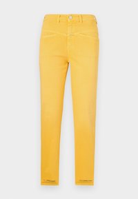 PEDAL PUSHER - Kavbojke slim fit - yellow