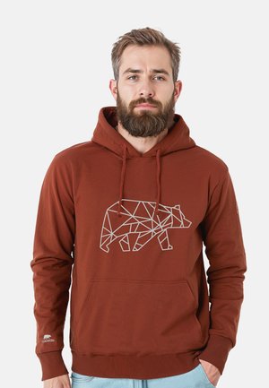 PETTARSON MIT LOGO - Kapuzenpullover - schokobraun