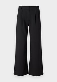 A&F Sloane Tailored Wide Leg Pant - Tygbyxor - black