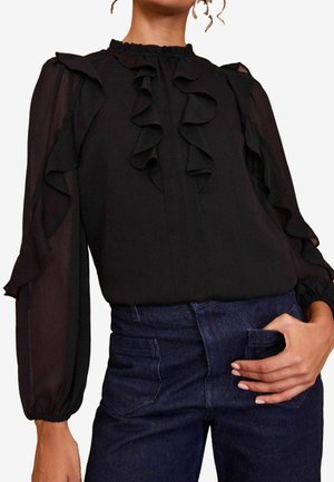 Love & Roses PETITE - Blūze - black