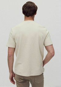 Dobber JEFF STRUCTURE - T-shirt - bas - light beige
