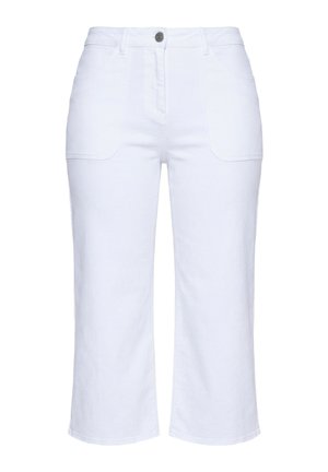 Ulla Popken, STRETCH FIT MARY DENIM CULOTTES - Široké džíny - white denim