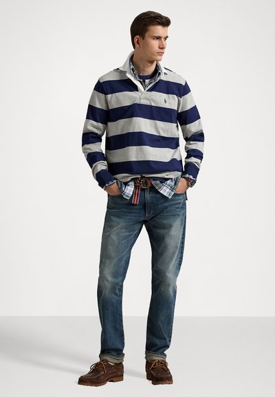 Polo Ralph Lauren THE ICONIC RUGBY SHIRT - Poloshirt - newport navy/andover heather
