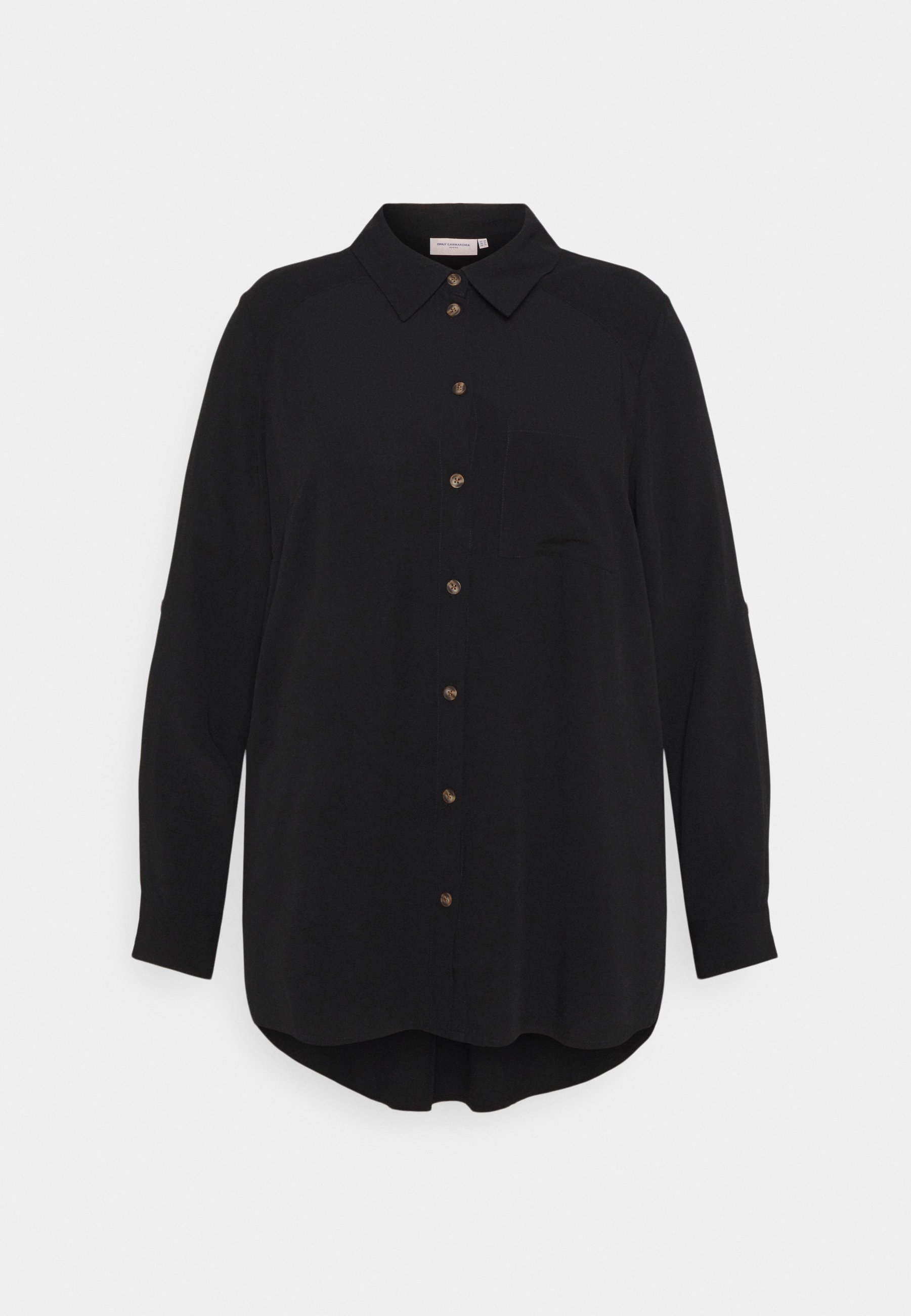 Camicie e bluse NJRtn ONLY Carmakoma CARDENIZIA SOLID - Camicia - black/nero Camicie e bluse NJRtn ONLY Carmakoma CARDENIZIA SOLID - Camicia - black/nero
