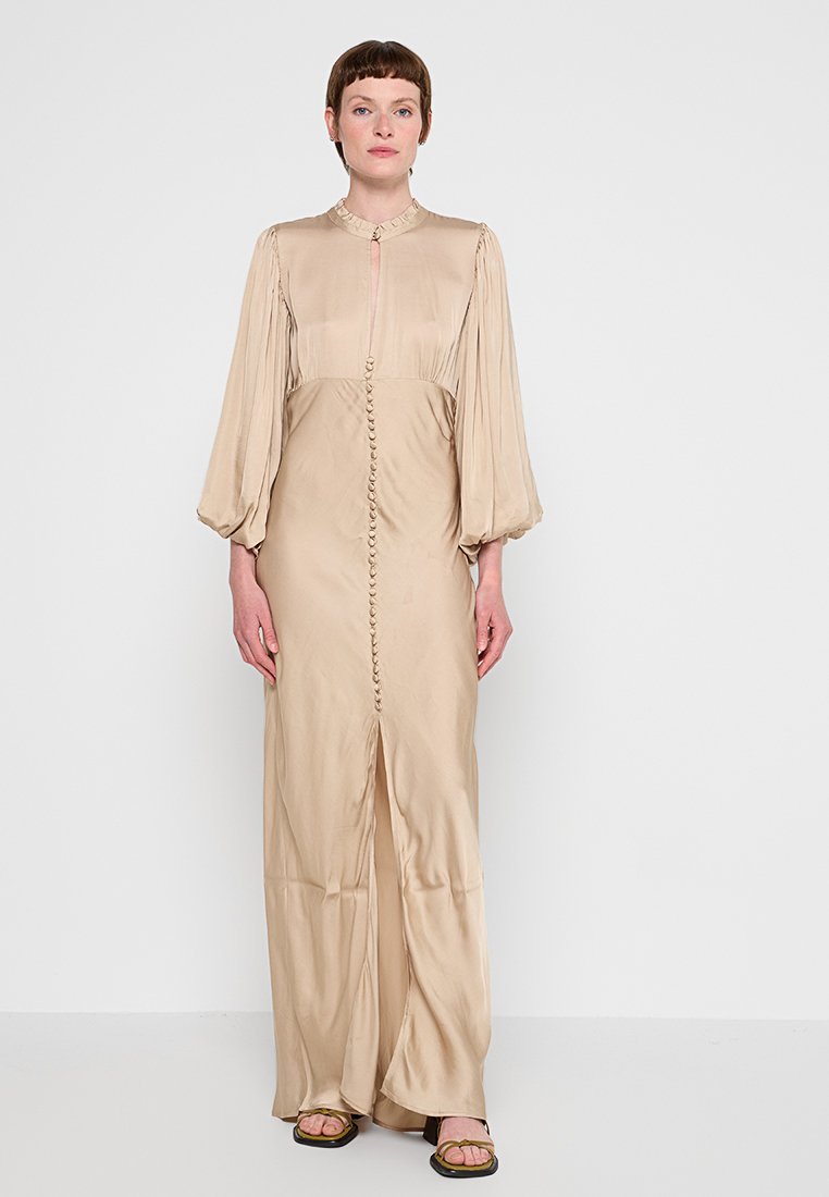 Birgitte Herskind Maxi-jurk zandkleur Birgitte Herskind Maxi-jurk zandkleur