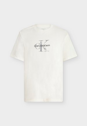 Calvin Klein Jeans, DISTRESSD MNLGO GRAPHI - T-shirt imprimé - tofu