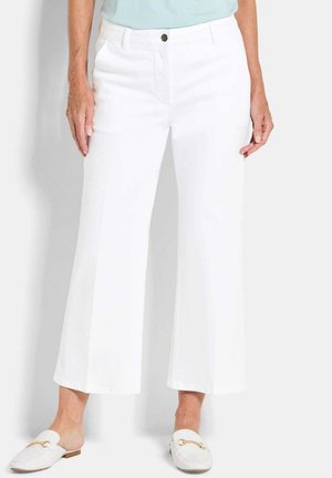 VERA MIT BÜGELFALTEN - Wide leg - white