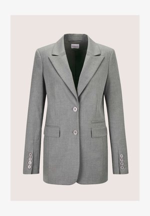 MADELEINE, MADELEINE BLAZER LONGBLAZER MIT REVERSKRAGEN - Blazer - stone gray melange