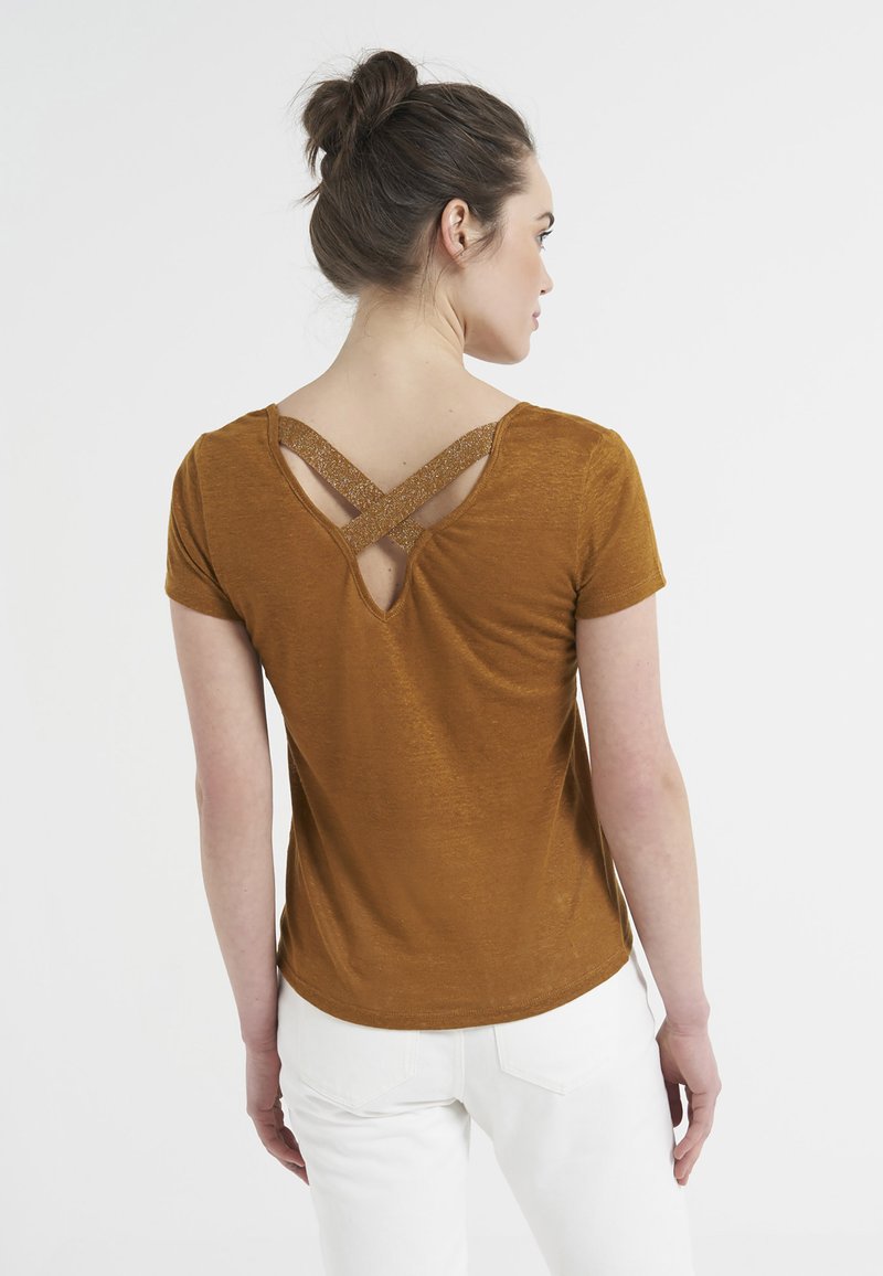 Damen T-Shirts | I.Code by IKKS BUBBLE GUM T-Shirt print camel - PE42461 Damen T-Shirts | I.Code by IKKS BUBBLE GUM T-Shirt print camel - PE42461
