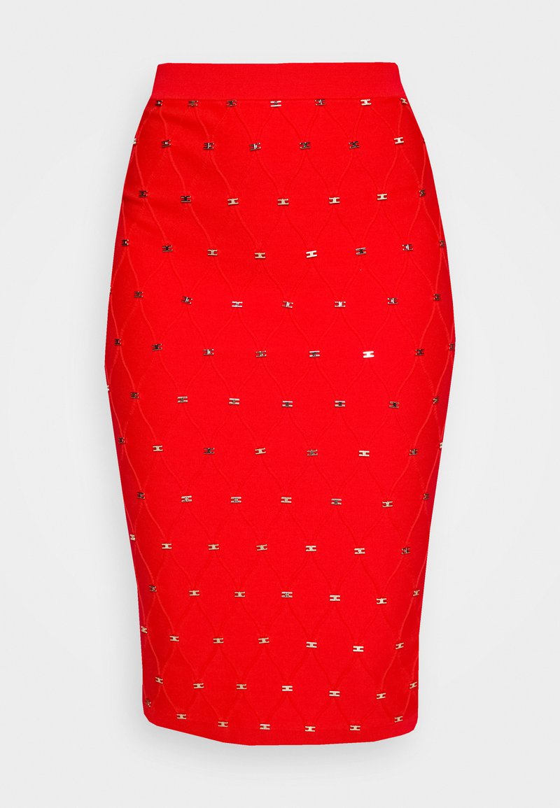 Damen Jeansröcke | Elisabetta Franchi WOMAN'S SKIRT Bleistiftrock rosso fuoco/rot - YQ99563 Damen Jeansröcke | Elisabetta Franchi WOMAN'S SKIRT Bleistiftrock rosso fuoco/rot - YQ99563