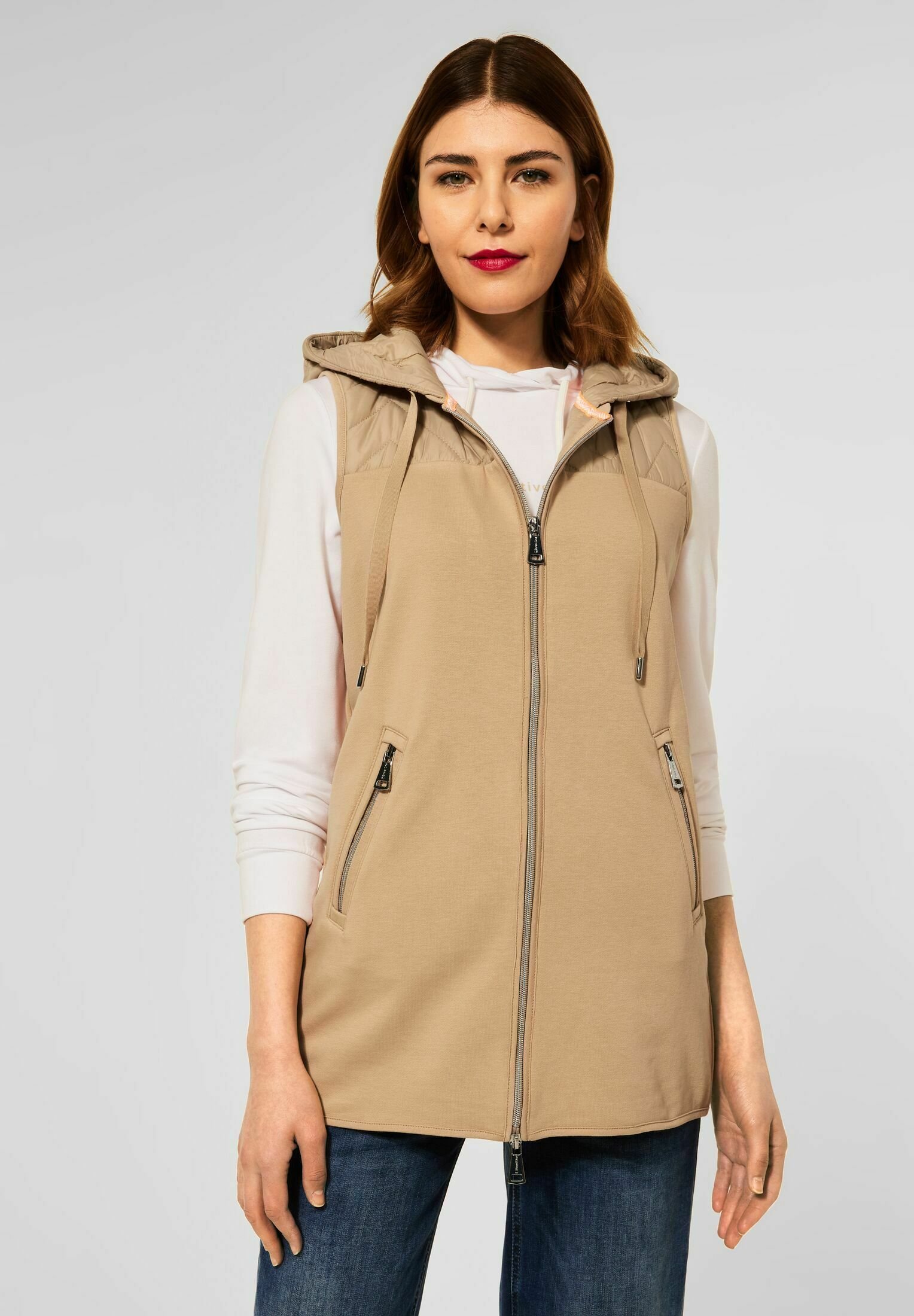 Street One LANGE - Bodywarmer - beige - Zalando.nl