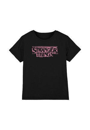 STRANGER THINGS PUNK LOGO - Print T-shirt - black