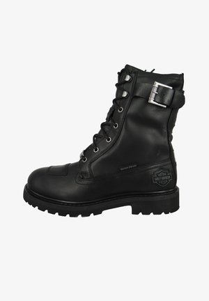 Cowboy/biker ankle boot - black