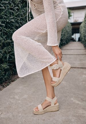 Espadrij l´originale, ESPADRIJ L'ORIGINALE SANDALETTE BETTY MONO HIGH BEIGE - Espadrille - beige