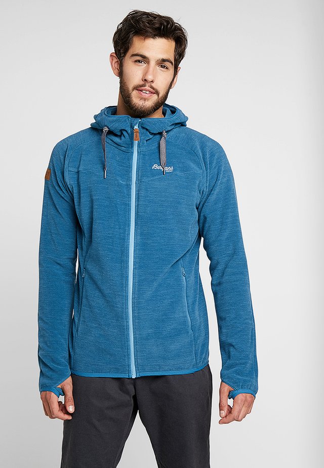HAREID - Fleecejakke - stoneblue melange