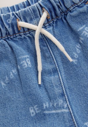 Next WIDE - Džinsi ar taisnām starām - mid blue all over print