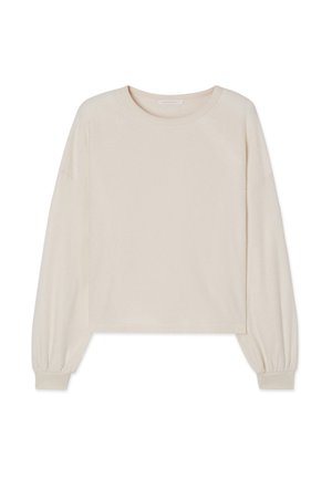 American Vintage BOBYPARK - Pulover iz flisa - ecru