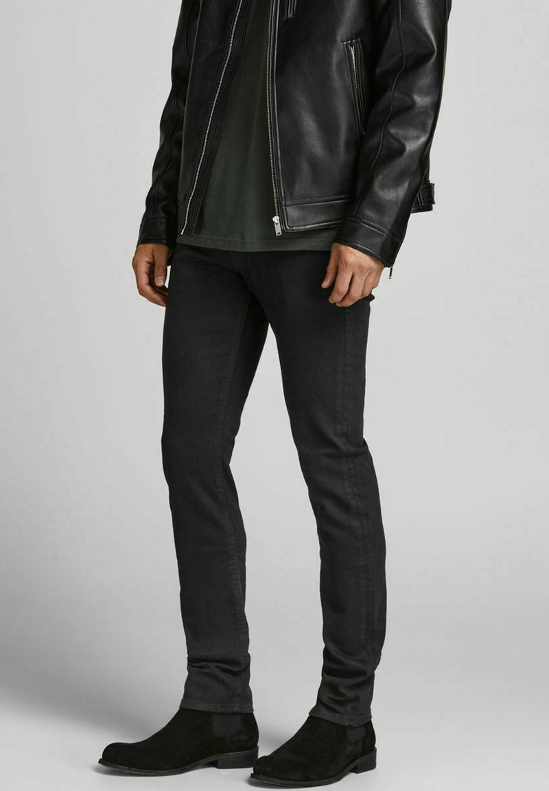 Jack & Jones Jeans Slim Uomo Nero Paul, Taglio Chino, 80% Cotone E 20% Poliestere, Vestibilità Slim