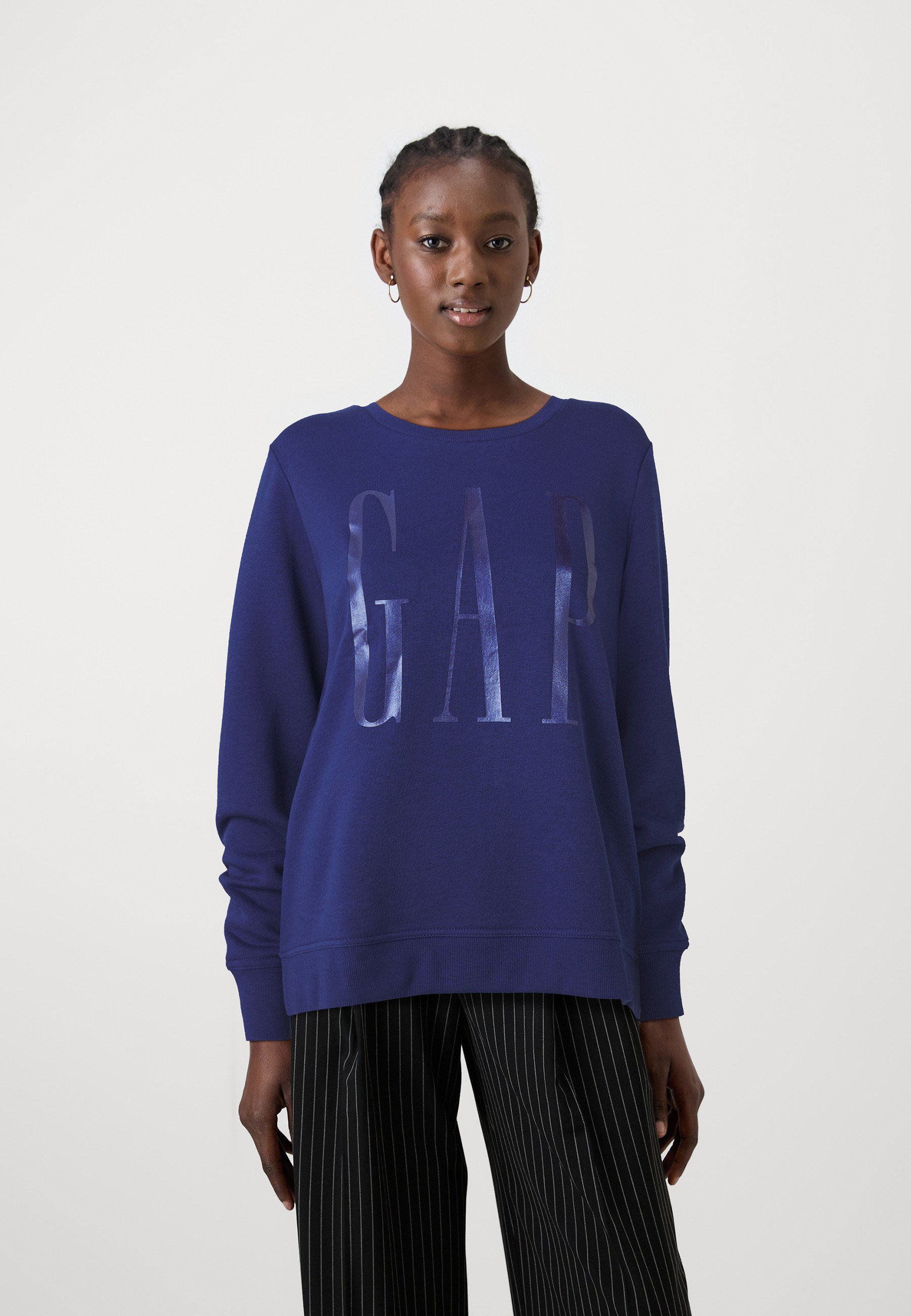 Navy Blue Gap Logo Sweatshirt Womens Gap Factory Women