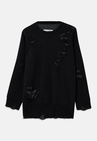 CREW NECK - Jumper - black/dark grey
