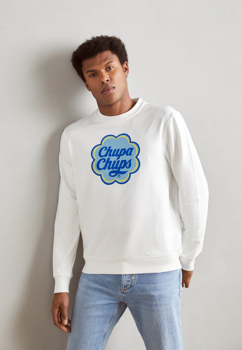 Antony Morato CHUPA CHUPS REGULAR FIT WITH PLASTIC AND FLOCK PRINT - Sportska majica - cream