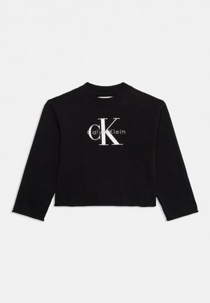 Calvin Klein Jeans, KIDS' KNIT LOGO JUMPER - Пуловер - black