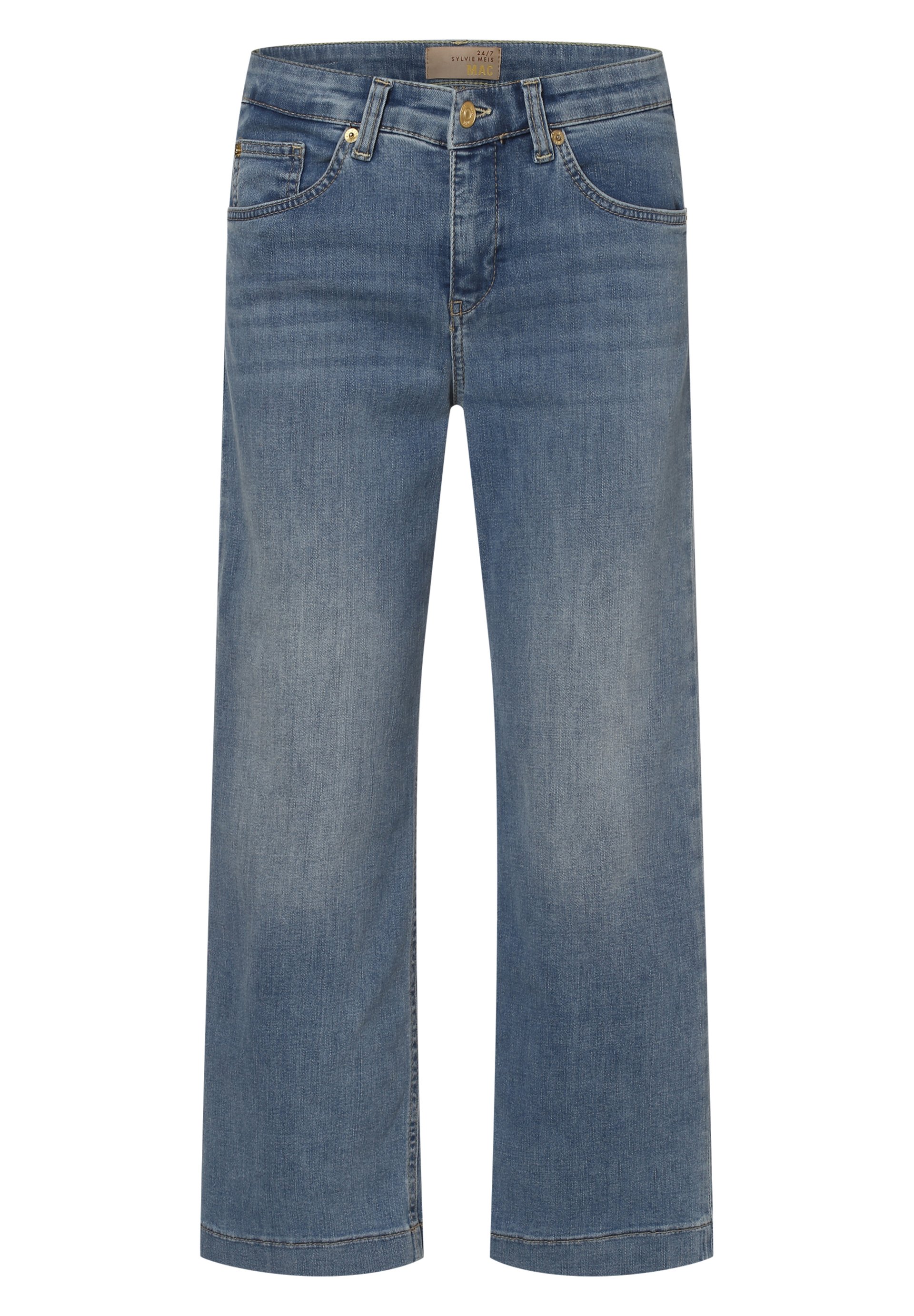 MAC Jeans RICH CULOTTE - Straight leg jeans - light stone/dark blue -  Zalando.de