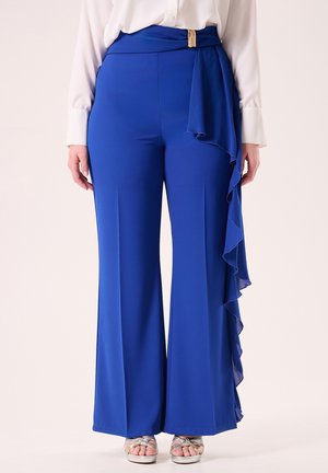 Stoffhose - mottled blue