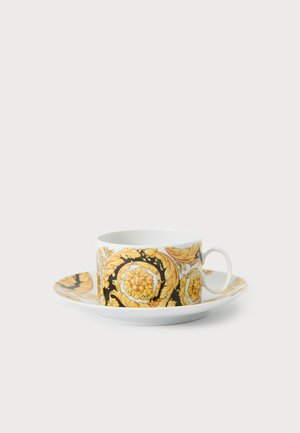 Versace CUP/SAUCER 4 LOW - Podšálek - white/black/yellow