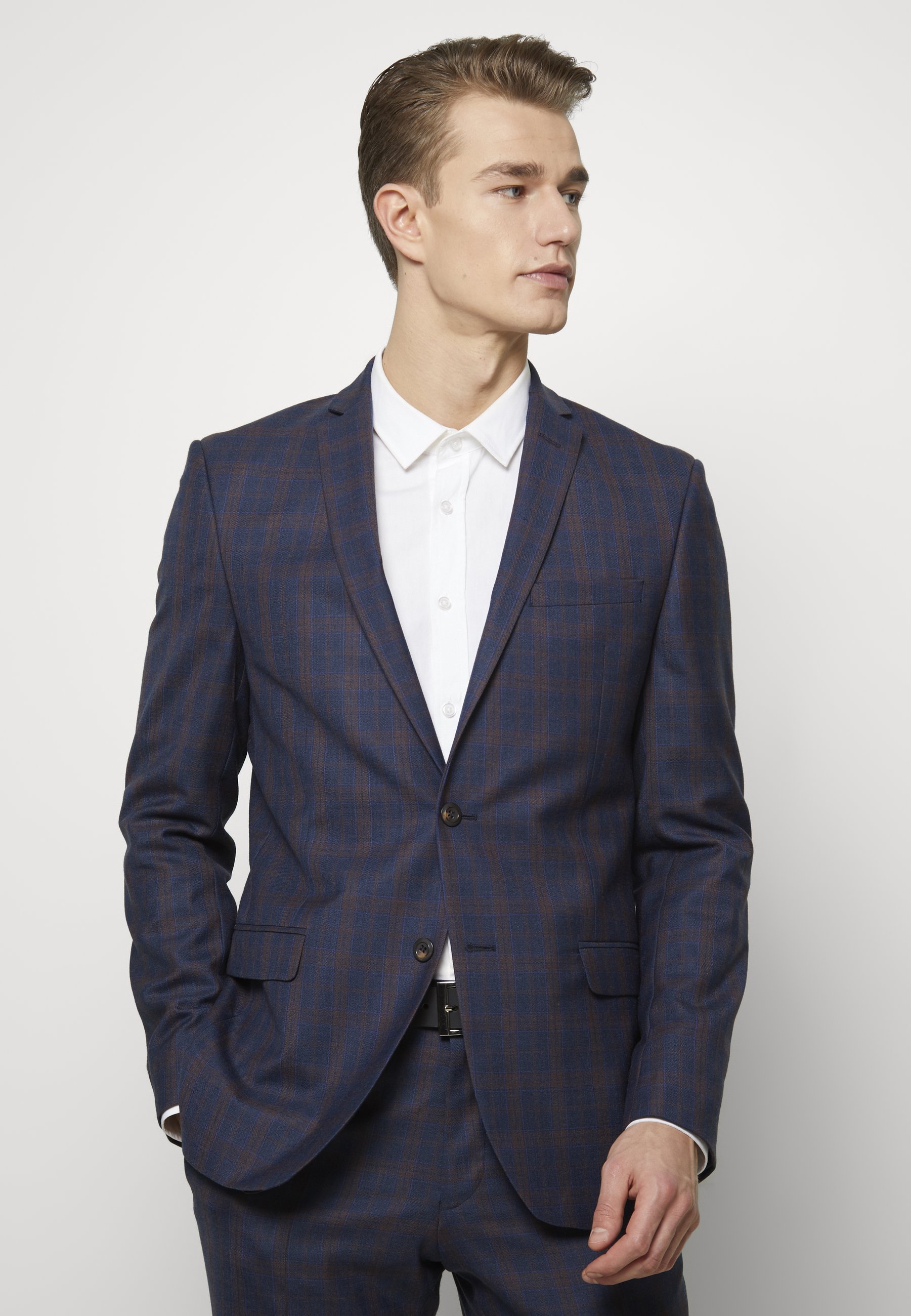 Ben Sherman Tailoring OVERCHECK SUIT Kostuum navy Ben Sherman Tailoring OVERCHECK SUIT Kostuum navy