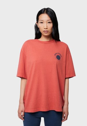 Print T-shirt - coral