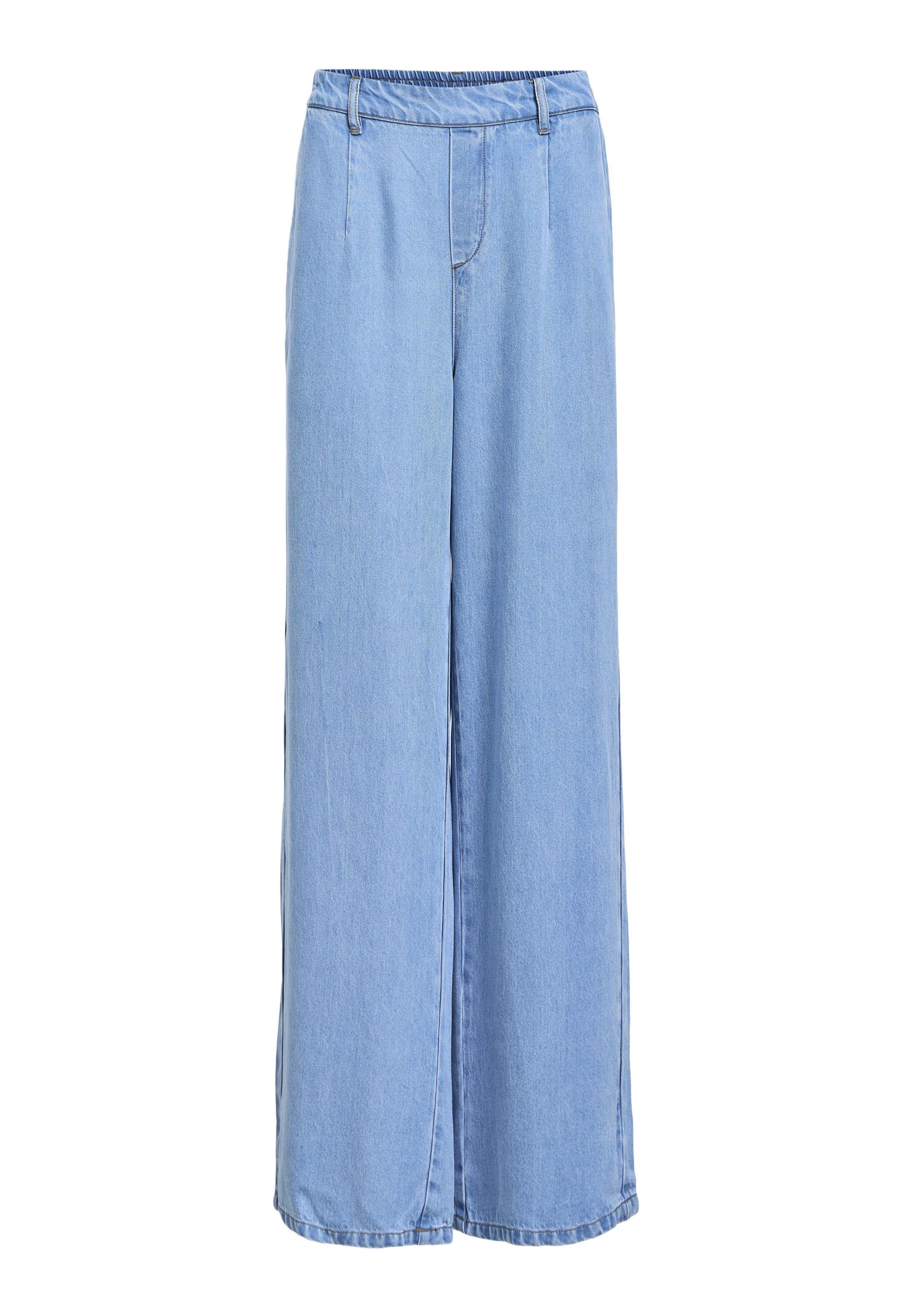 【BLACK】Light denim wide pants Wide Leg - BLACK JEANS - Black Jeans