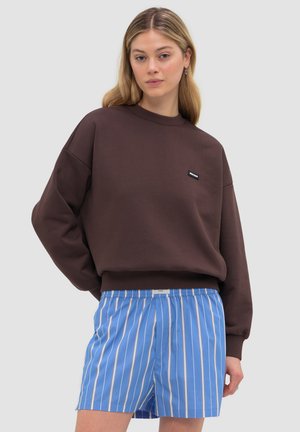 WRSTBHVR, Sweatshirt - chocolate brown