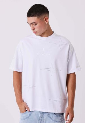 GLITTER - T-shirt con stampa - blanc