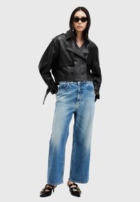 AllSaints HENDRY CROP - Giacca di pelle - black