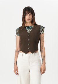 Guess THEOLINE PERFECT VEST - Bodywarmer - espresso brown