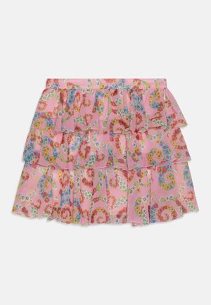SKIRT BAROCCO FLOWERS - A-vonalú szoknya - pastel pink