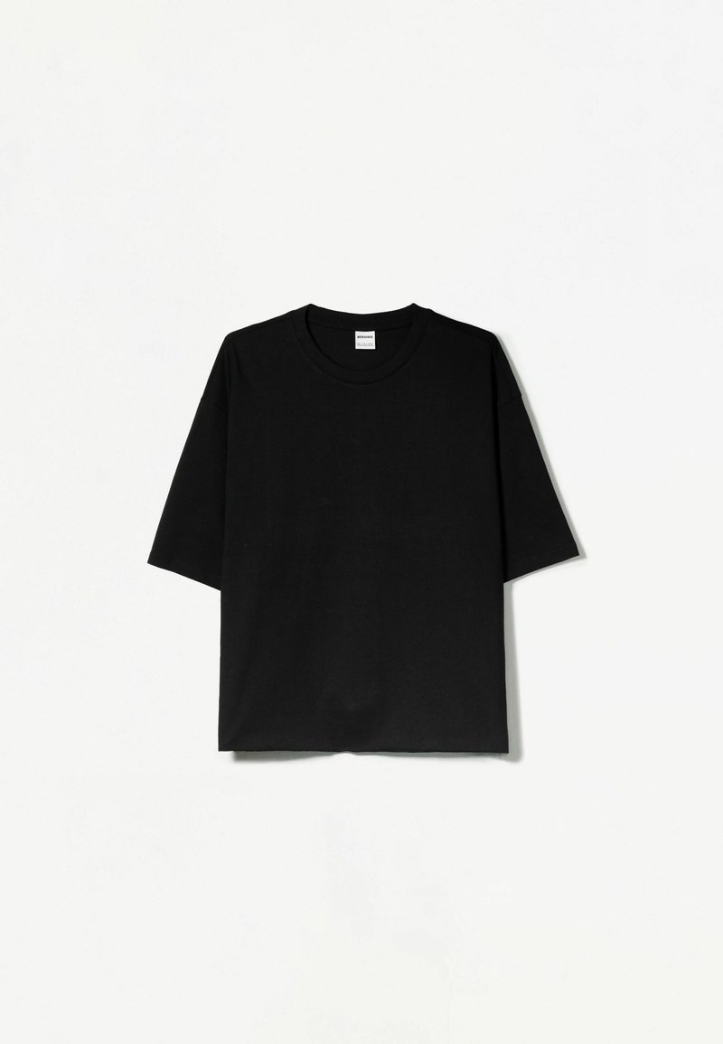 Bershka Basic T-shirt black Zalando