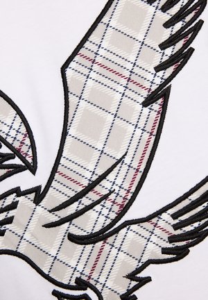 Lyle & Scott, SS CHECK EAGLE - T-shirt print - white
