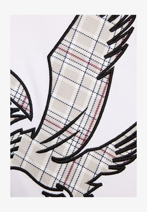 Lyle & Scott, SS CHECK EAGLE - T-shirt print - white