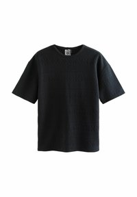 Next Nyomott mintás póló - black