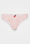 HEART THONG - Stringid - white/red